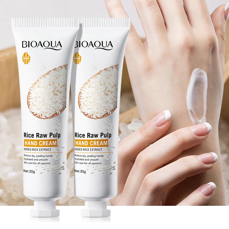 BIOAQUA Rice Raw Pulp crema de manos