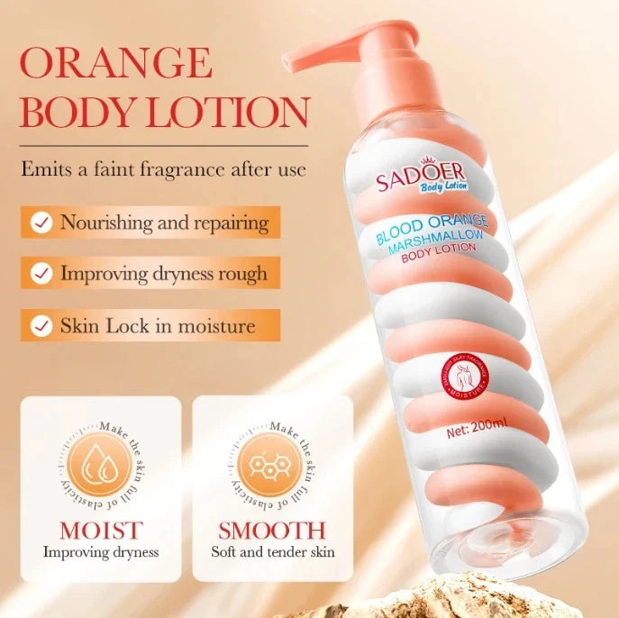 SADOER Orange Marshmallow Body Lotion