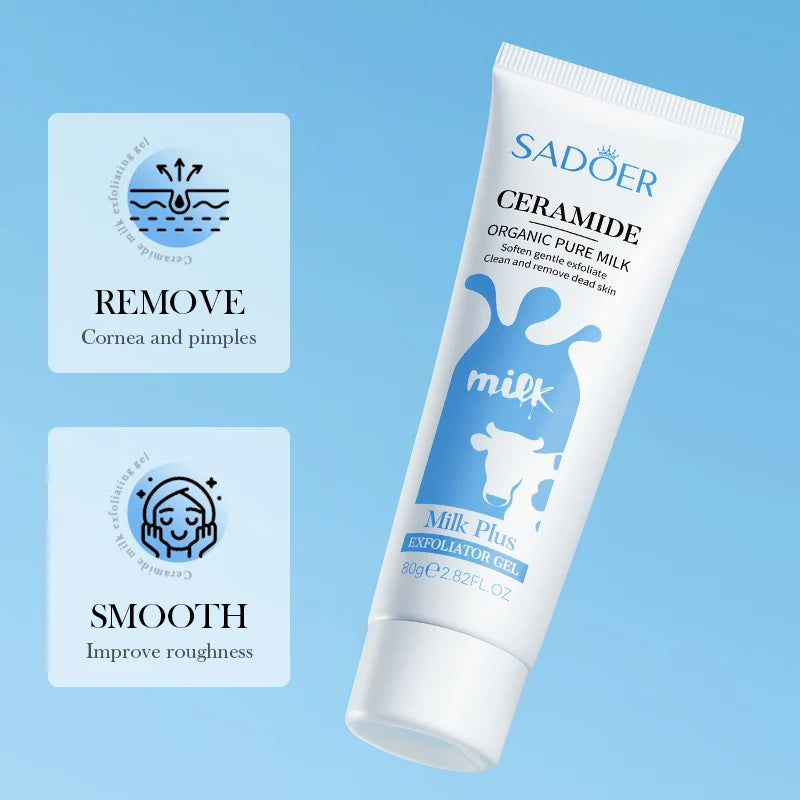 SADOER Gel exfoliante de leche de ceramida orgánica
