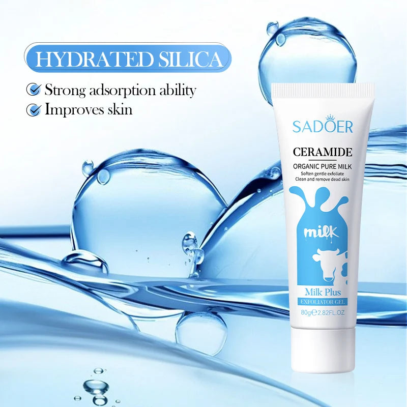 SADOER Gel exfoliante de leche de ceramida orgánica