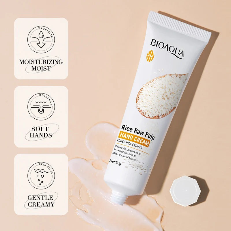 BIOAQUA Rice Raw Pulp crema de manos