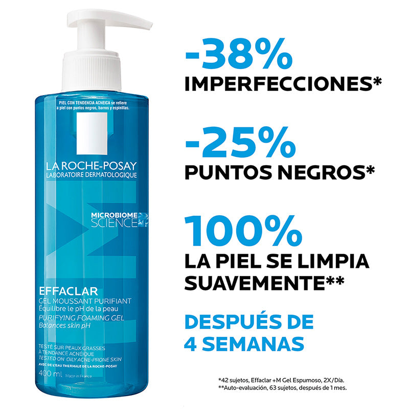 LA ROCHE POSAY Effaclar Gel Facial Limpiador Piel Grasa