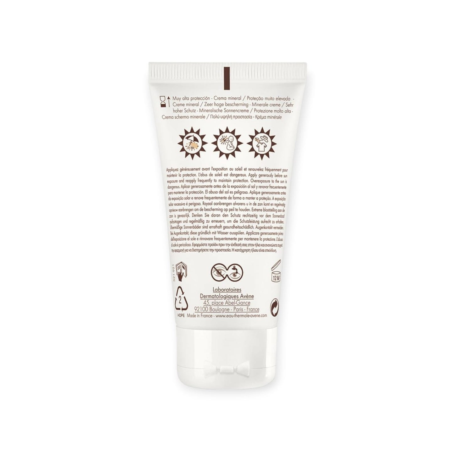 Avéne Crema mineral de muy alta protección