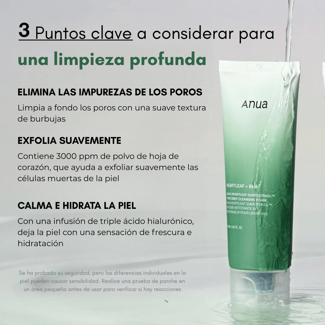 ANUA Heartleaf Quercetinol Pore Deep Cleansing Foam