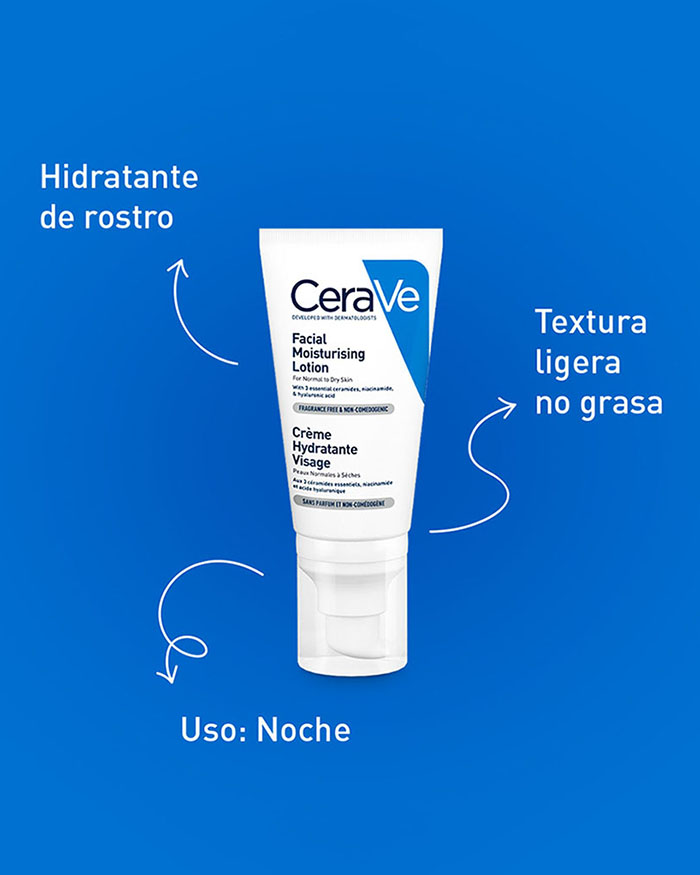 CeraVe crema hidratante facial de noche