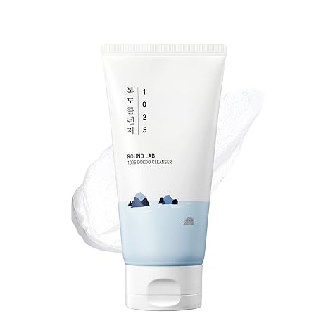 ROUND LAB 1025 Dokdo Cleanser - Limpiador facial de pH bajo para pieles sensibles