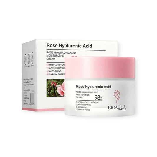 BIOAQUA Crema de Rosas y Acido Hialuronico